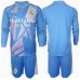 Real Madrid Keeper Hjemmedraktsett Barn 2024-25 Langermet (+ Korte bukser)